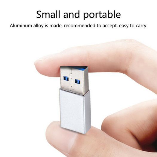 Aluminum Alloy USB 3.1 Gen 2 (10 Gbps) Type-C (Female) to Type-A (Male) Adapter Convertor (Brand New/Warranty)