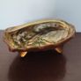 Mid-century abalone shell footed dish Image 2