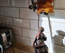 Vintage Lamp, shade damage