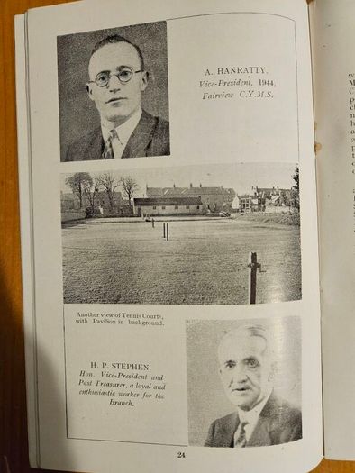 Fairview. Catholc Young Men's Society. ( Blessed Oliver Plunket Branch) Silver Jubilee Souvenir Book 1919-1944.