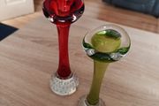 Mid Century Swedish Glass Vases Bo Borgstrom Aseda
