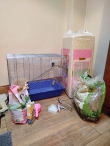 Pet Cage + Complete Accessory Set