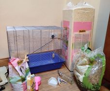Pet Cage + Complete Accessory Set