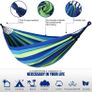 _Outdoor Camping Hammock, Outdoor Portable Canvas, 200Kg Capacity Lightweight with Carry Bag for Beach and Beach Hiking Image 2