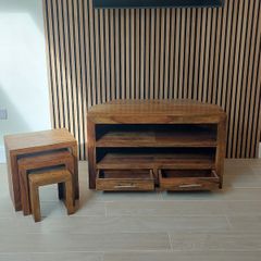 EZ Living TV Unit & 3 Piece Nest of Tables