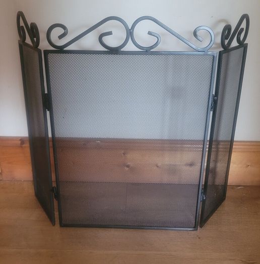 Cast Iron 3 Panel Fire Guard