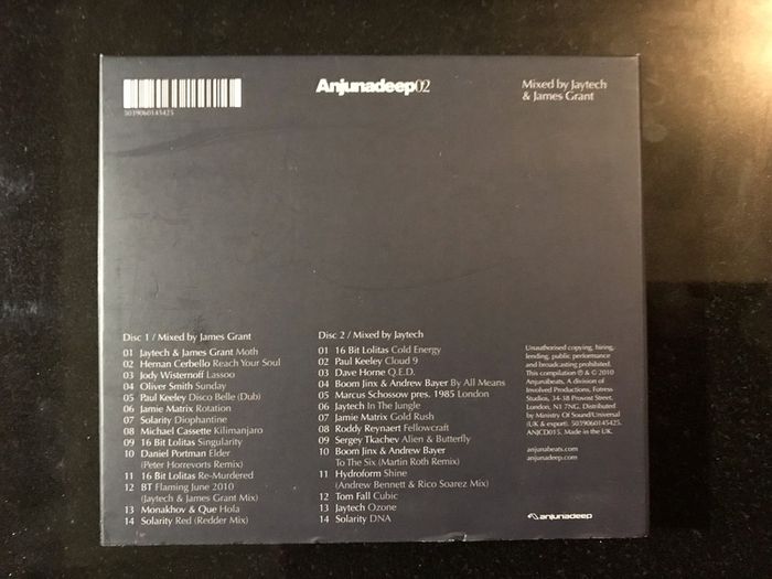 Anjunadeep02  |  Mixed by Jaytech & James Grant