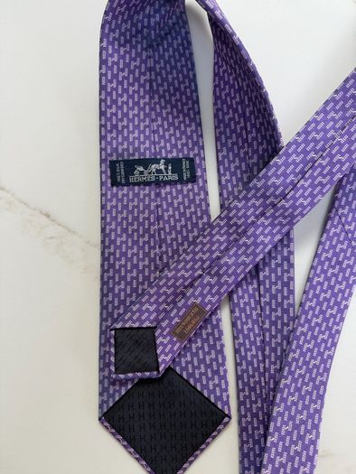 Hermes silk tie