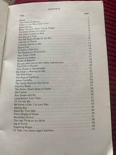 Favourite Irish Singalong Ballads