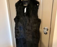 New with tags Topshop faux fur gilet size 10