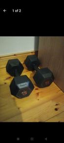 Decathlon dumbbells 2 x 15kg