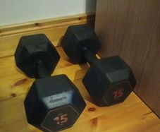 Decathlon dumbbells 2 x 15kg