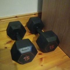 Decathlon dumbbells 2 x 15kg