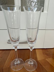 2 Galway Crystal Champagne Glasses