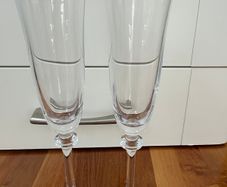 2 Galway Crystal Champagne Glasses