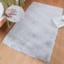 Grey Faux Fur Rug, 60 x 90 cm, Fluffy Soft Rug, Living Room, Children's Room, Decoration, Washable, Rectangular Image 4