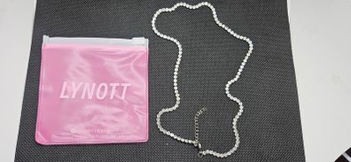 Lynott Regina Tennis Necklace in Silver Colour
