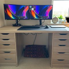 IKEA Study TABLE with Alex drawers