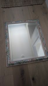 Vintage Floral Framed Wall Mirror