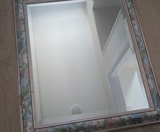 Vintage Floral Framed Wall Mirror