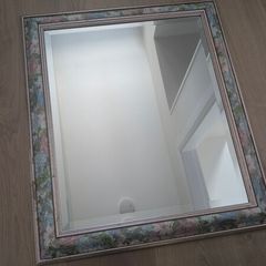 Vintage Floral Framed Wall Mirror