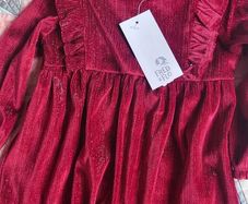 xmas dress and coat 6-9mths brand new