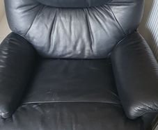 Black recliner chair