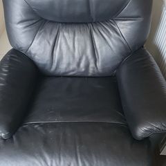 Black recliner chair