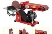 375W Multi-Function Abrasive Sanding Machine Desktop Belt Disc Sander Handmade Woodworking Grinding Polishing Power Tools