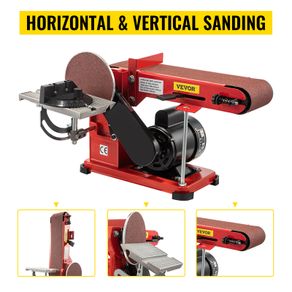 375W Multi-Function Abrasive Sanding Machine Desktop Belt Disc Sander Handmade Woodworking Grinding Polishing Power Tools