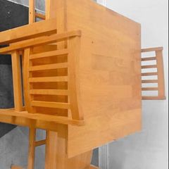 Wooden table with 4 chairs