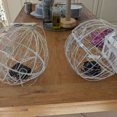 Decorative hanging balls with lights