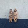Duo african wood mask postage possible Image 2