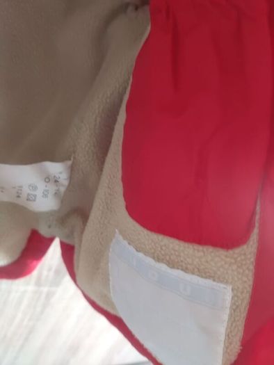 Dudu quality Winter jacket 2/3 years red barely worn red