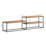 TV Cabinet 180x30x50 cm Solid Acacia Wood Image 9