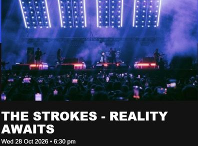 The Strokes Ticket