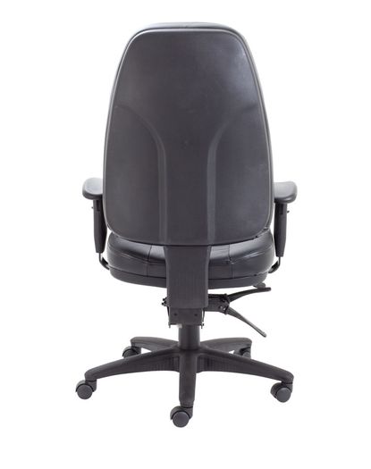 Avior 24-Hour Heavy Duty Leather Chair Black CH1101