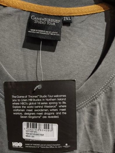 Game of thrones studio tour t-shirt t-shirt