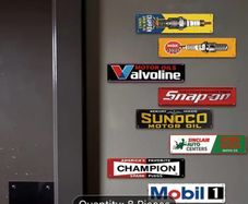 Collection classic car themed tin signs free postage