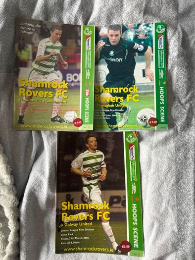 shamrock rovers programmes
