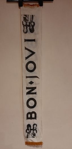 Bon jovi original rock concert banner/scarf 1988