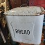 vintage enamel bread bin Image 4
