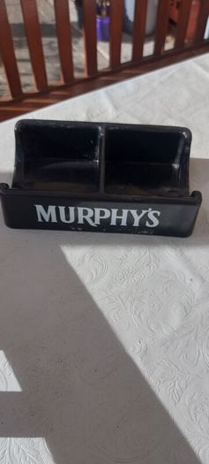 Murphys beer mat holder ,used condition ,see pictures for condition, hard to come by ,,buyer collects or pays postage thank you, A little crack one side but overall nice condition,
