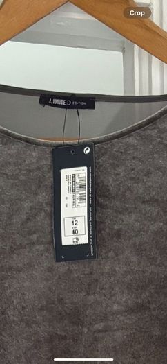 M&S Grey velvet dress