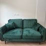 Green velvet sofa Image 4