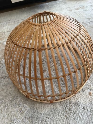 30cm Rattan style light shades x 2