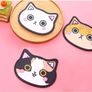 Cat Cup Silicone Coaster Mug - Rubber Mat for Wine, Glass, Tea- Best Housewarming Beverage, Drink, Beer- Home House Kitchen Decor - Wedding Registry Gift Idea (Black) Image 2