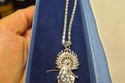 Silver Tone Virgin Mother Mary Necklace