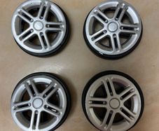 Suitcase replacement wheels