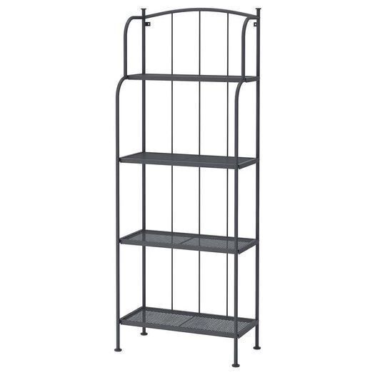 Ikea Lacko outdoor garden metal shelving unit 162cm H x 62cm W